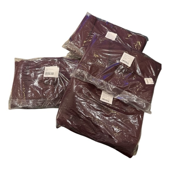 Free People X Hatch Hit the Slopes Fleece Jacket Deep Maroon Burgundy NEW - Picture 2 of 15